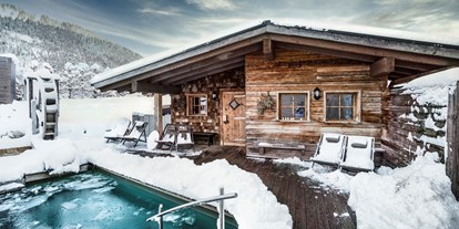 Hundehotel - Pools: Außenpool beheizt - Mitteregg (Berwang) - Sauna mit Tauchbecken - Panoramahotel Oberjoch