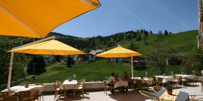 Hundehotel - Umgebungsschwerpunkt: Berg - PLZ 4057 (Schweiz) - Sonnenterasse - Naturparkhotel Grüner Baum