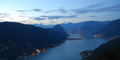 Hundehotel - Preisniveau: günstig - Lugano - Aussicht by night - Hotel Serpiano
