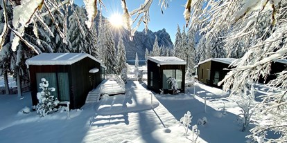 Hundehotel - Doggies: 1 Doggy - Südtirol - Skyview Chalets am Camping Toblacher See