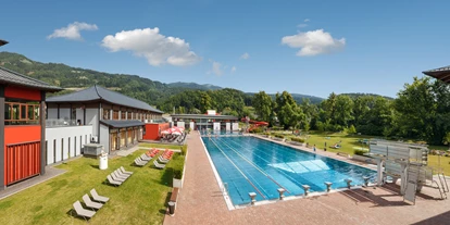 Hundehotel - Pools: Außenpool beheizt - Seckau - Aubad Freibereich - Asia Hotel & Spa Leoben