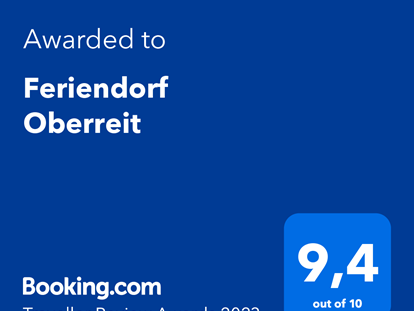Hundehotel - WLAN - Booking.com Award - Feriendorf Oberreit