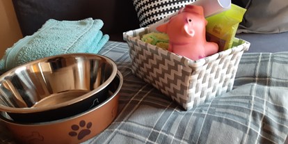 Hundehotel - Babybett - Es wartet auch ein Begrüßnugs Körberl, auf euch. - Ferienhaus Harmonie