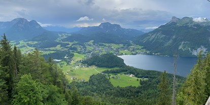 Hundehotel - Nichtraucher - Österreich - Ausblick vom Tressenstein auf die Alpenlodge - Alpenlodge AUSseeZEIT 