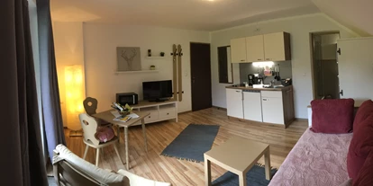 Hundehotel - WLAN - Weißenbach (Strobl) - Apartment Zinken für eine (2) Person(en) in unserer Alpenlodge AUSseeZEIT  - Alpenlodge AUSseeZEIT 