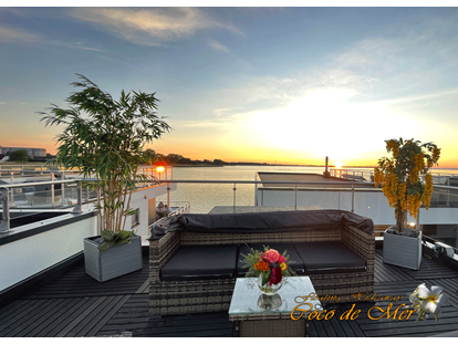 Hundehotel - Geschirrspüler - Sonnenuntergang genießen auf der Dachterrasse - enjoy the sunset at the upper terrace - Coco de Mer