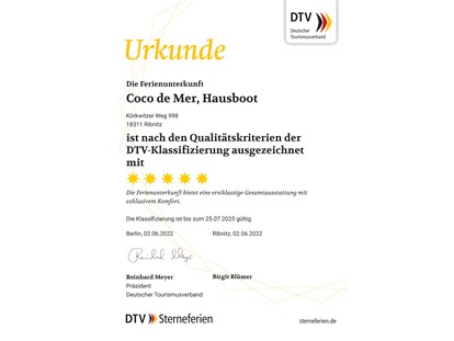 Hundehotel - Klassifizierung: 5 Sterne - Deutschland - 5 Sterne vom DTV - 5 stars from the DTV - Coco de Mer