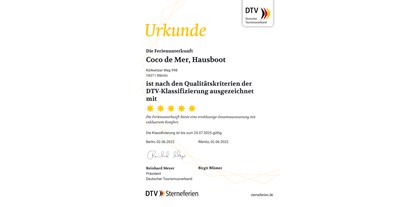 Hundehotel - Fahrradwege - 5 Sterne vom DTV - 5 stars from the DTV - Coco de Mer