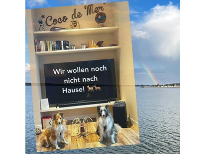 Hundehotel - Nordic Walking - Deutschland - Den beiden hat es mit Frauchen und Herrchen ganz toll gefallen. Danke für den Bildgruß, den wir verwenden dürfen. - Coco de Mer