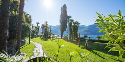 Hundehotel - Pools: Außenpool beheizt - Lugano - Park - Parkhotel Brenscino Brissago