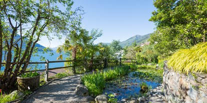 Hundehotel - Pools: Außenpool beheizt - Lugano - Park - Parkhotel Brenscino Brissago