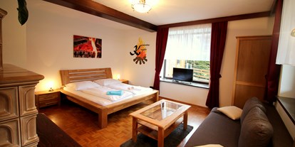 Hundehotel - TV - Schlafzimmer - Appartement Mama