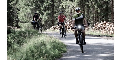 Hundehotel - Wellnessbereich - Unterneudorf (Aigen-Schlägl) - INNs HOLZ Chaletdorf im Sommer Radfahren Mountainbike - INNs HOLZ Chaletdorf