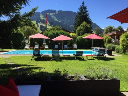 Hundehotel - Pools: Außenpool beheizt - Berner Oberland - Pool - Arc-en-ciel Gstaad