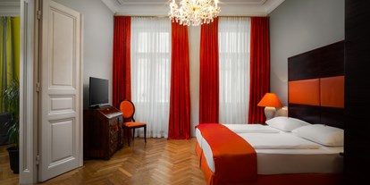 Hundehotel - WLAN - PLZ 1010 (Österreich) - Schlafzimmer Deluxe Suite - APPARTEMENT-HOTEL AN DER RIEMERGASSE