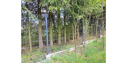 Hundehotel - Unterkunftsart: Einzelhaus - Doppelstabmattenzaun 160-180 cm mit Beton-Untergrabschutz - Lienlasmühle