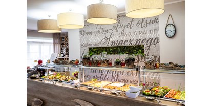 Hundehotel - Polen - Bogaty  bufet szwedzki, z wyborem dla każdego.  - Max Health Resort Spa