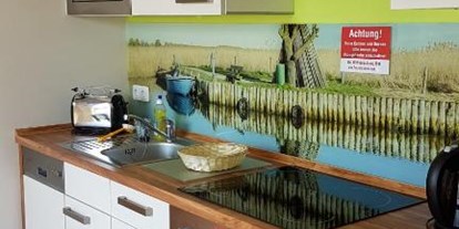Hundehotel - Umgebungsschwerpunkt: Fluss - Ostseeküste - Küche im Apartement - Halbinsel Peenemünde