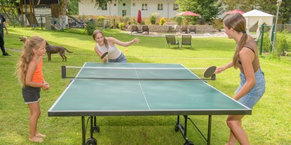 Hundehotel - Umgebungsschwerpunkt: Fluss - Lust auf eine Partie Tischtennis ? - GRUBERS Hotel Apartments Gastein