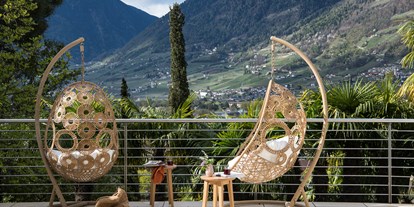 Hundehotel - Hundewiese: nicht eingezäunt - Südtirol - Terrasse - Villa Hochland