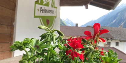 Hundehotel - Umgebungsschwerpunkt: Berg - Garmisch-Partenkirchen - Wunderbarer Bergblick, umgeben in der Natur der Stubaier Alpen, jede Ferienwohnung hat dieses wunderbare Panorama. - Feierabends Ferienhaus - Ferienwohnungen für alle Felle!