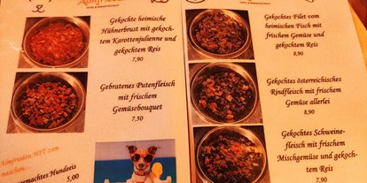 Hundehotel - Besorgung Hundefutter - Almfrieden Hotel & Romantikchalet