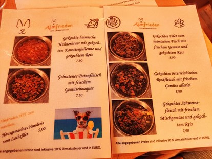 Hundehotel - Hund im Restaurant erlaubt - Almfrieden Hotel & Romantikchalet