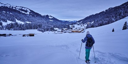 Hundehotel - PLZ 6500 (Österreich) - Schneeschuhwandern in Balderschwang - HUBERTUS MOUNTAIN REFUGIO ALLGÄU