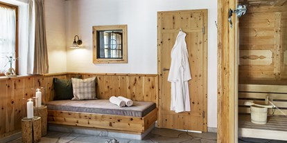 Hundehotel - Sauna - Ramsau am Dachstein - Sauna im Chalet - Feriendorf Holzleb'n