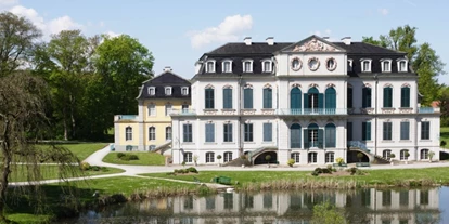 Hundehotel - Preisniveau: günstig - Friedland (Landkreis Göttingen) - Schloss Wilhelmsthal mit Schlosspark (1,5km fußläufig vom Waldhotel Schäferberg) - Waldhotel Schäferberg