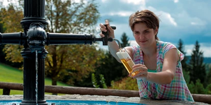 Hundehotel - Pools: Schwimmteich - Unser Bierbrunnen - Hotel Schwarz Alm Zwettl