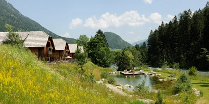 Hundehotel - Besorgung Hundefutter - Hohe Tauern - Badeteich neben dem Wildwasserfluss  - Landgut Moserhof