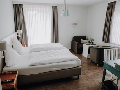 Hundehotel - Verpflegung: Halbpension - Bremen-Stadt - Zimmer zwei mit Terrassen-Zugang - Okelmann's