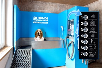 Hundehotel: Unsere hoteleigene Hundewaschanlage verspricht Wellness für Ihren Hund - Hundehotel Riederhof