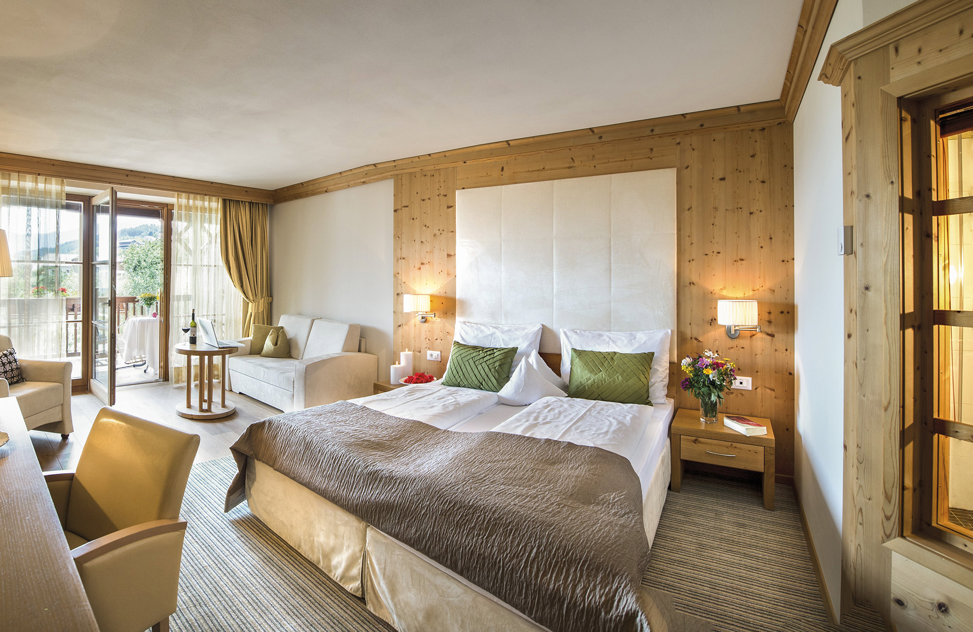 Aktiv- und Vitalhotel Taubers Unterwirt Zimmerkategorien Junior Suite Schlern