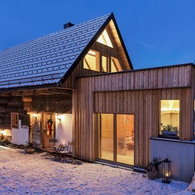 Urlaub-mit-Hund: Bauernhaus im Winter - Ferienhäuser Gerhart