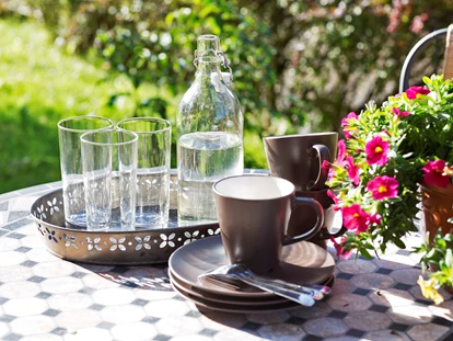 Hundehotel - Tauplitz - Terrasse beim Ferienhaus  - Ferienhäuser Gerhart