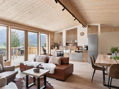 Hundehotel - Tauplitz - Wohnung 11 mit großem Wohn-Essbereich und Terrasse - Ferienhäuser Gerhart