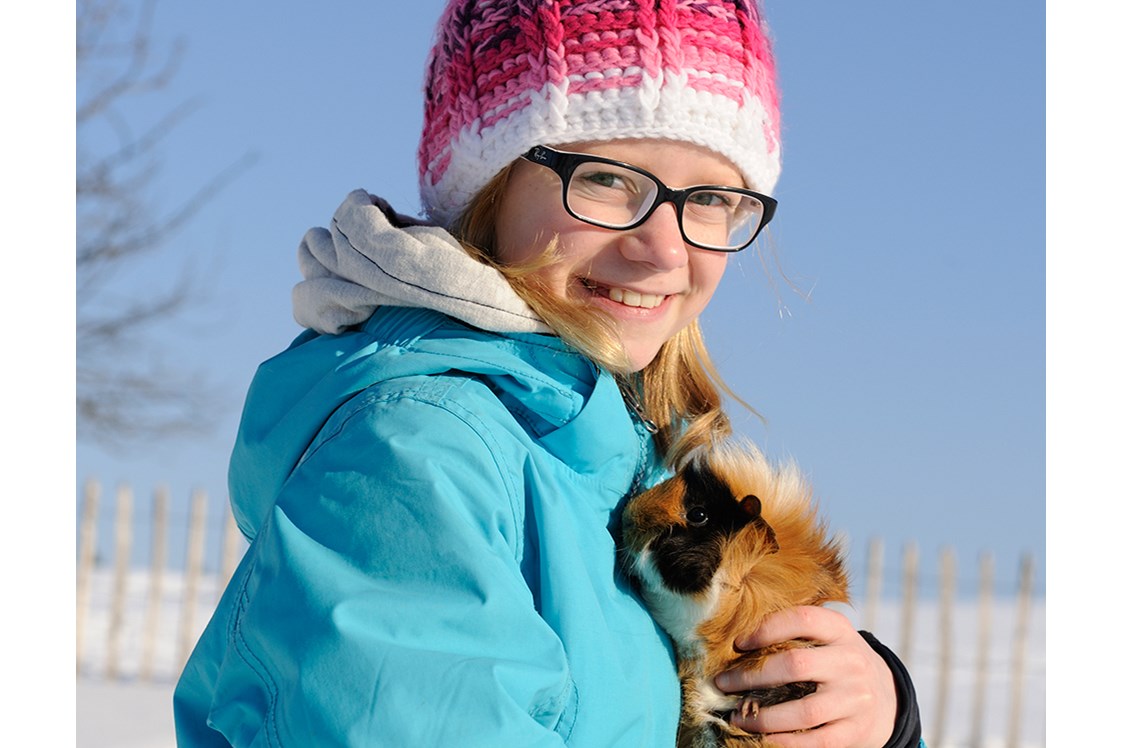 Urlaub-mit-Hund: Meerschweinchen zum lieb haben und füttern und ausmisten - Seimehof
