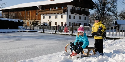 Hundehotel - Pools: Schwimmteich - Traumhaft im Winter - Seimehof
