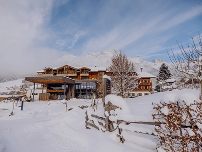 Hundehotel - Pools: Schwimmteich - Naturresort Puradies im Winter - Naturresort PURADIES