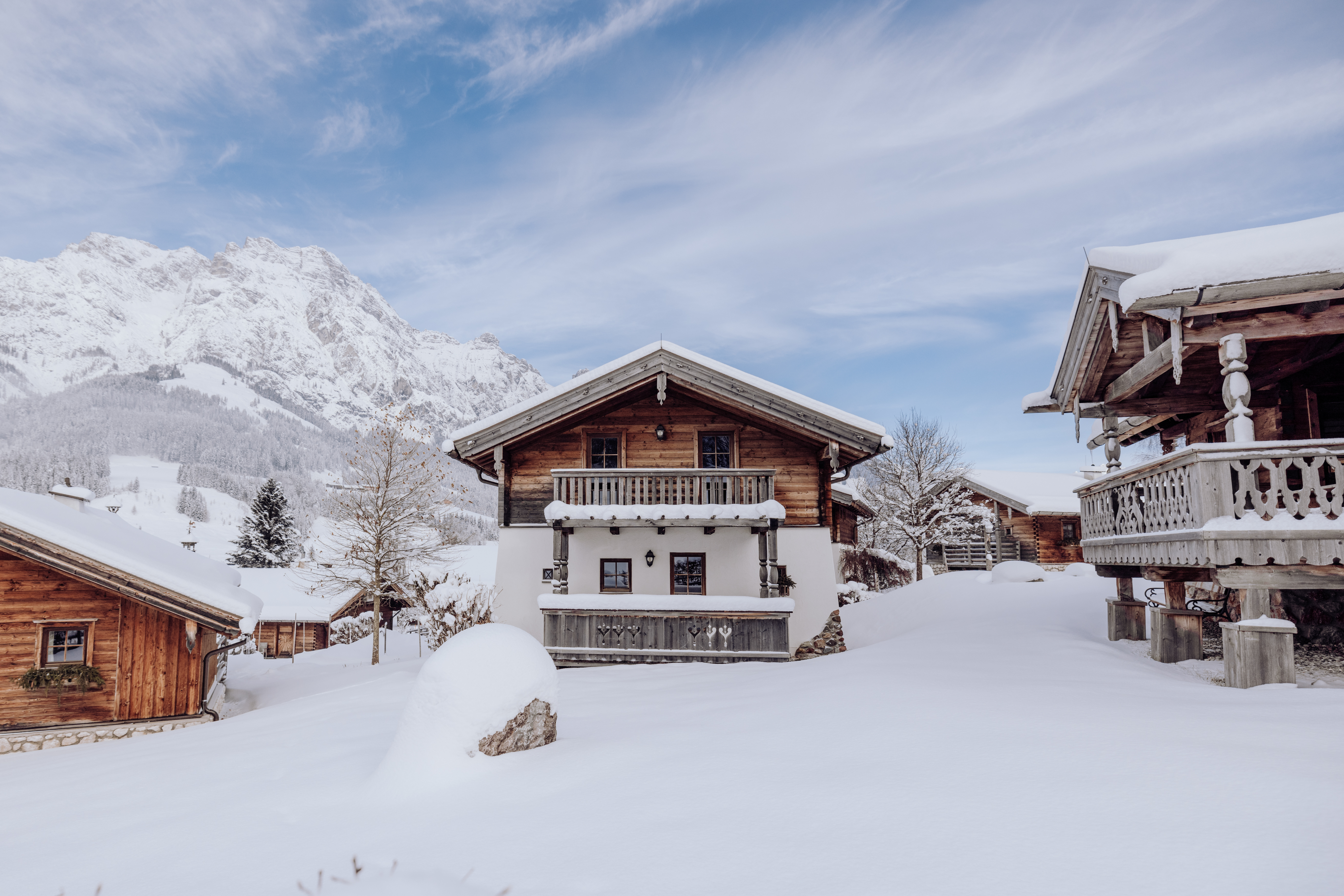 Urlaub-mit-Hund: Chaletdorf Winter - Naturresort PURADIES - Haus | Umgebung