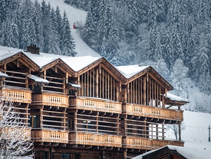 Hundehotel - Pools: Schwimmteich - Naturresort Puradies im Winter - Naturresort PURADIES