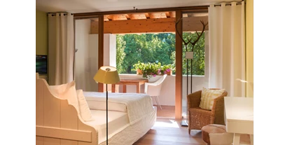 Hundehotel - Ladis - Schlafzimmer mit Loggia - Das BERGESGRÜN