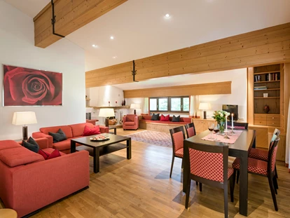 Hundehotel - Ladis - Albrecht Dürer Panorama Penthouse Suite für bis zu 6 Personen mit Private Spa, Jacuzzi, eigener Sauna, offenen Kamin - alles für Ihre schönen Ferien - Inntalerhof - DAS Panoramahotel