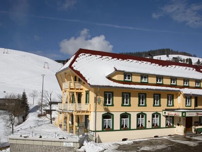 Hundehotel - Doggies: 3 Doggies - Winter Ansicht  - Naturparkhotel Grüner Baum