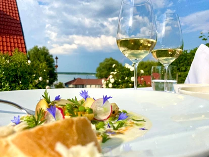 Hundehotel - Plau am See - HofWirtschaft Terrasse - Fleesensee Resort & Spa
