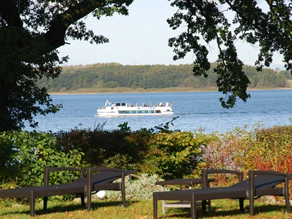 Hundehotel - Plau am See - Liegewiese mit Blick auf das Wasser - Fleesensee Resort & Spa