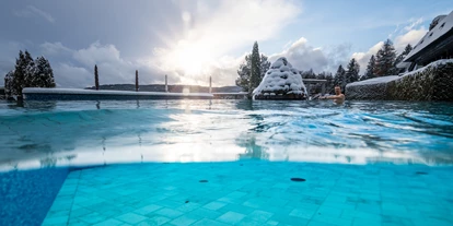 Hundehotel - Verpflegung: Halbpension - Baden-Württemberg - Vier Jahreszeiten am Schluchsee - Außenpool im Winter - Vier Jahreszeiten am Schluchsee