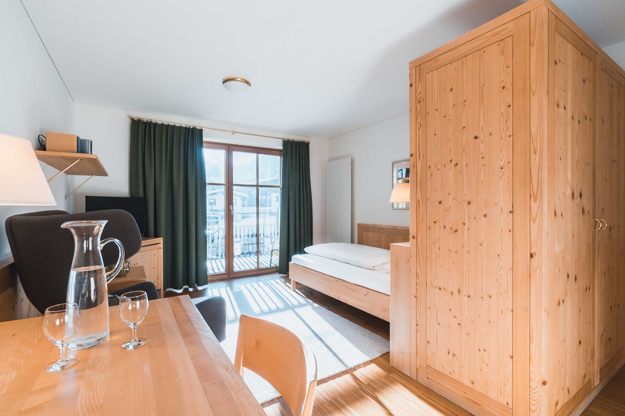 Felbermayer Hotel & Alpin Spa Montafon**** Zimmerkategorien Superior Einzel "Glockenblume" mit Balkon für 1 Person | ca. 25 m²